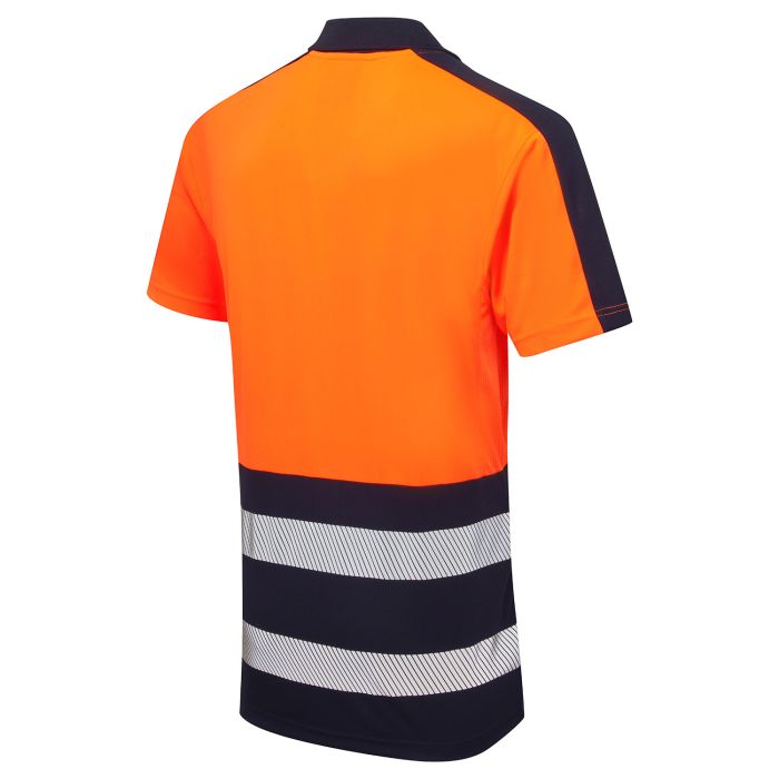 Essentials Hi-Vis Eco Coolair Orange Polo Shirt