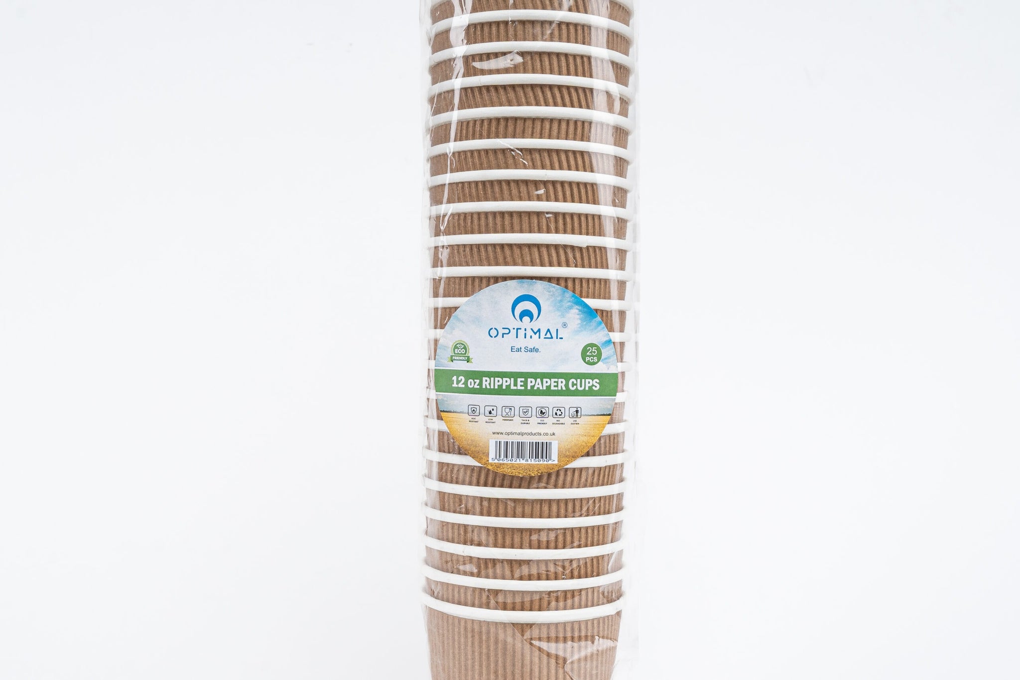 Paper Cup 12oz – Ripple Brown Coffee