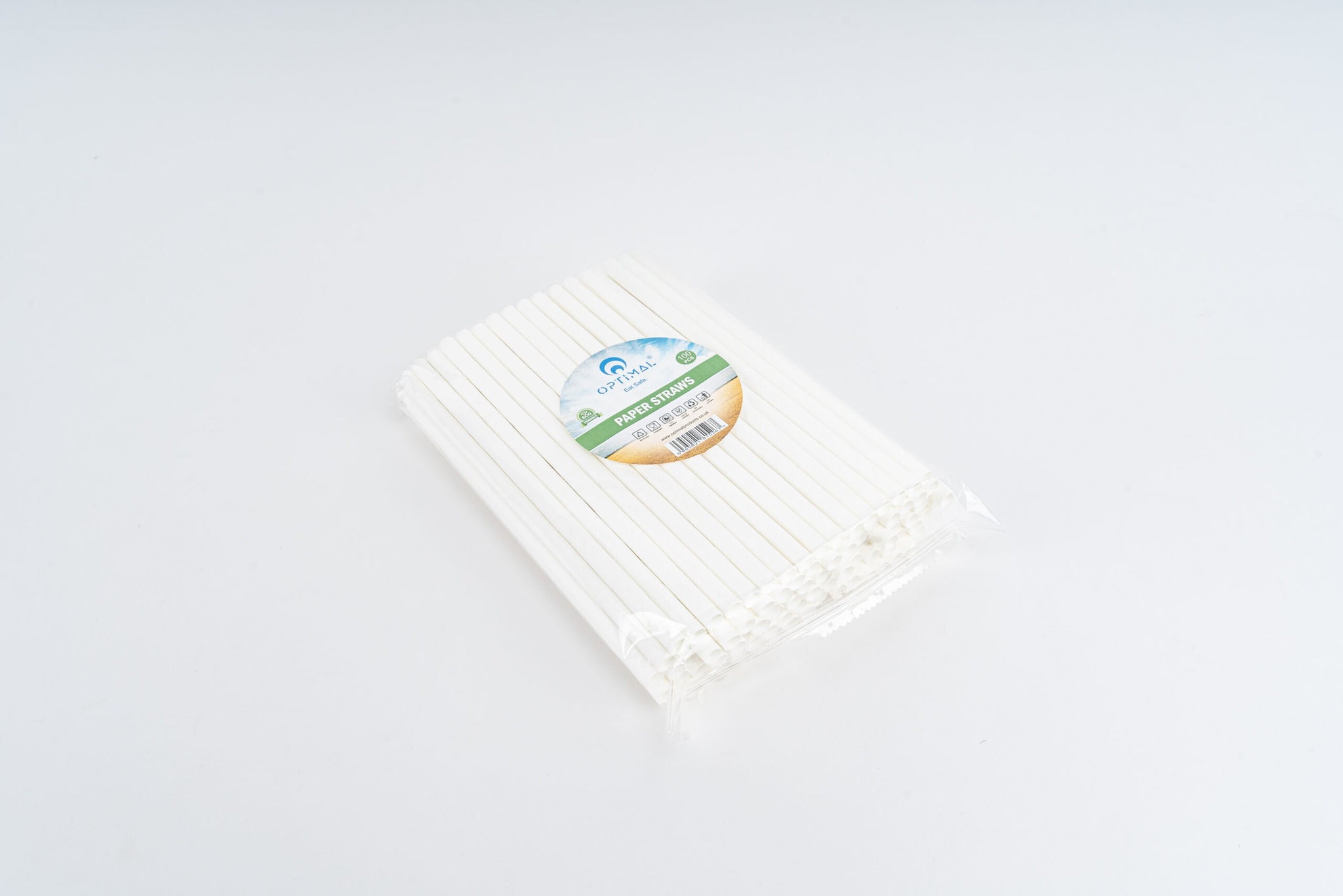 8mm X 197mm Paper Straws Ind Wrapped