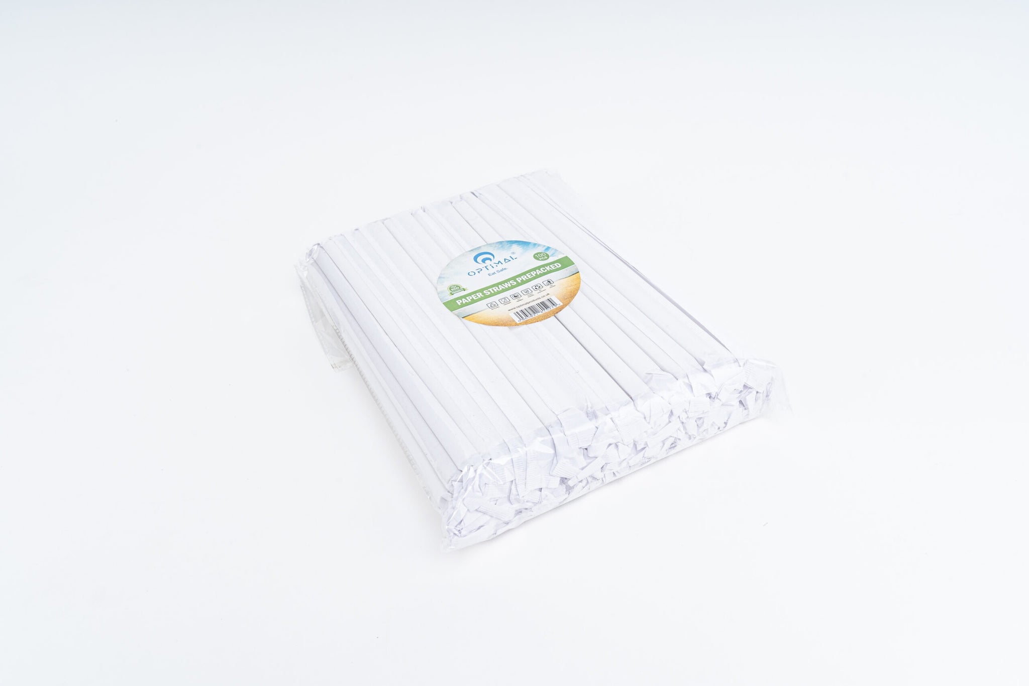 8mm X 197mm Paper Straws Ind Wrapped