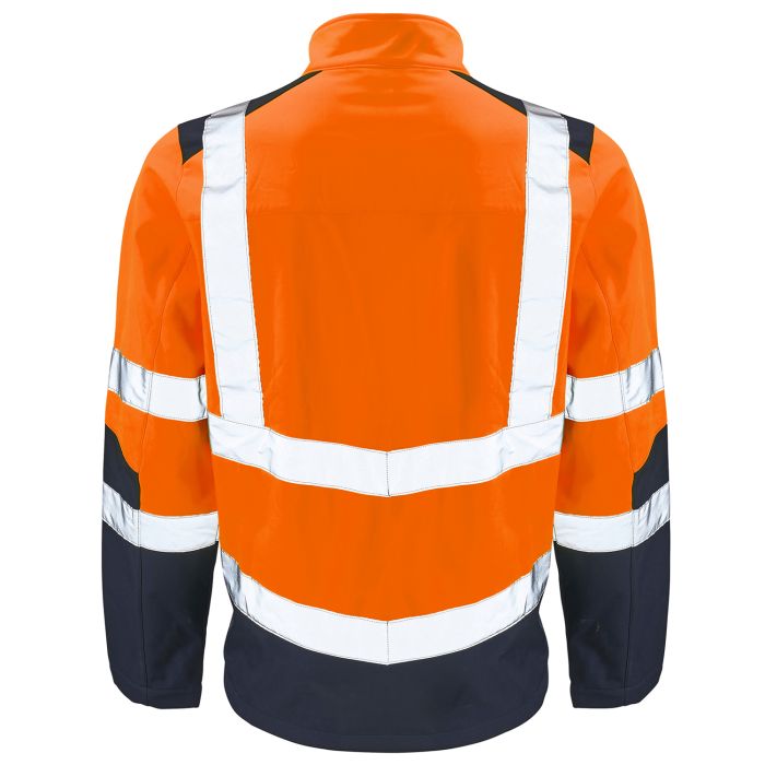 Hi Vis 2 Tone Orange Softshell Jacket