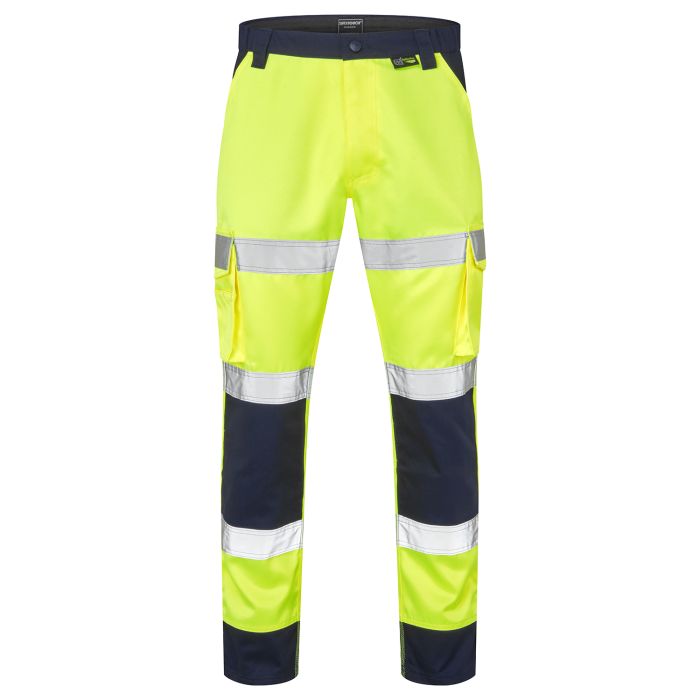 Supertouch Hi-Vis 2 Tone Yellow Combat Trousers