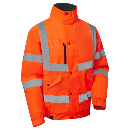 Hi Vis Eco Orange Bomber Jacket