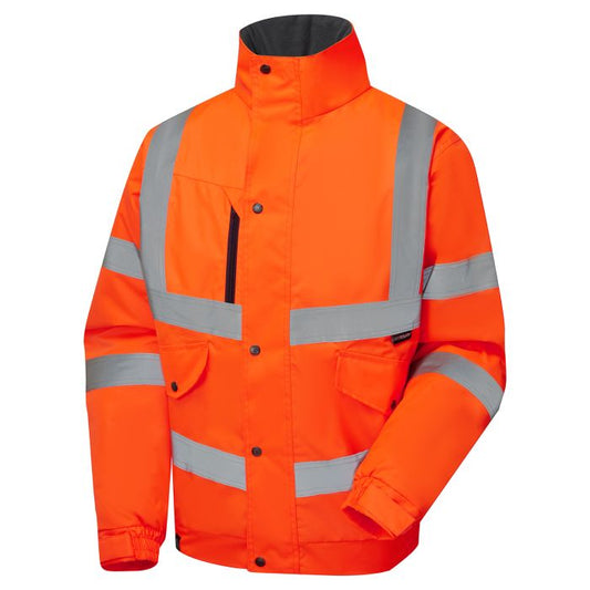 Hi Vis Eco Orange Bomber Jacket