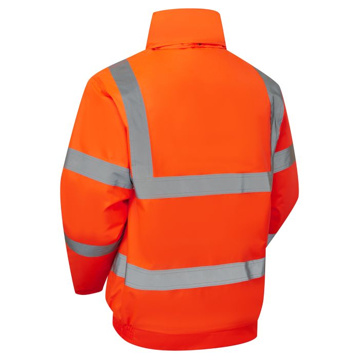 Hi Vis Eco Orange Bomber Jacket